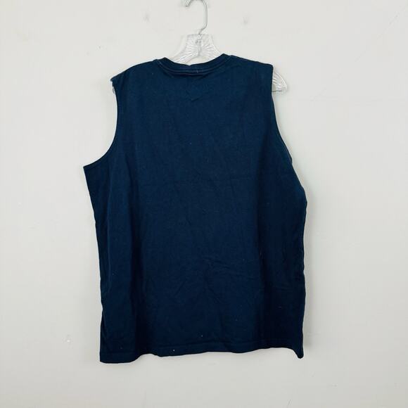 Carhartt Relaxed Fit Navy Blue Sleeveless T Shirt Men’s Size L - Picture 7 of 8